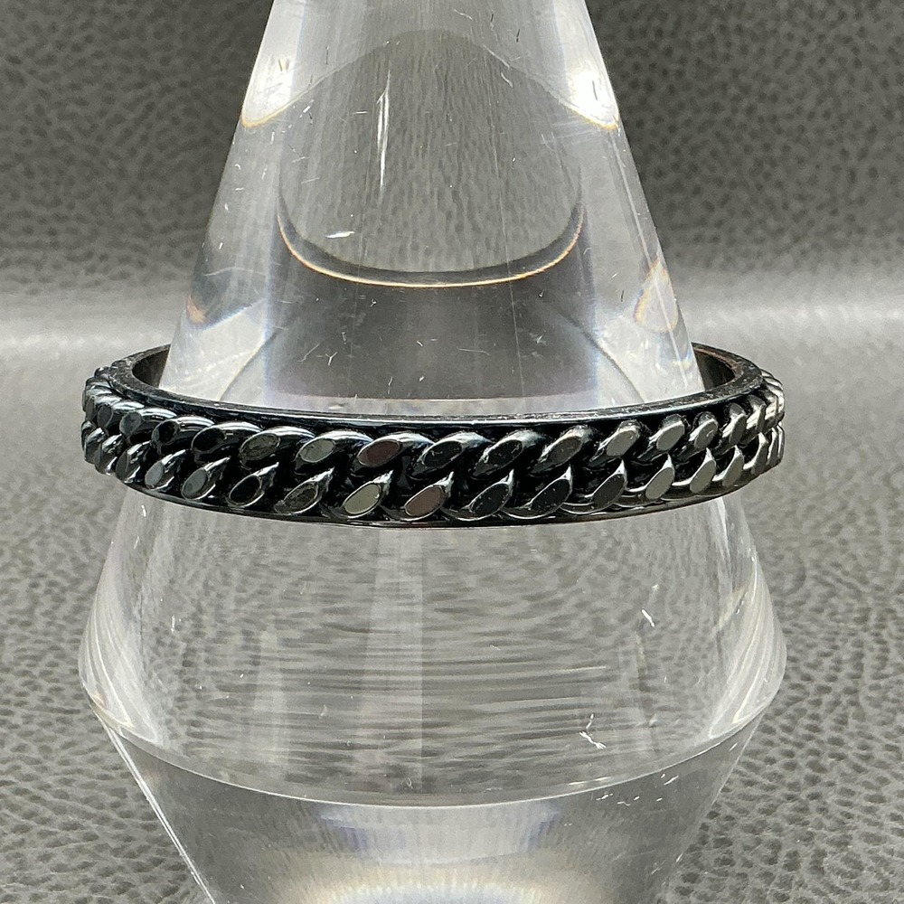 J. Crew Bracelet Gunmetal Curb Chain Bangle Womens 7.75 In Fashion Jewelry